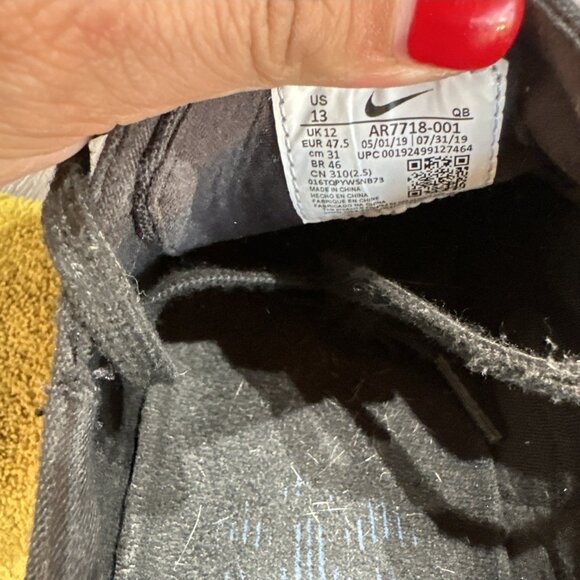 Nike Zoom Stefan Janoski Canvas SB Black White Skate Sneakers Size 13 - Picture 10 of 10